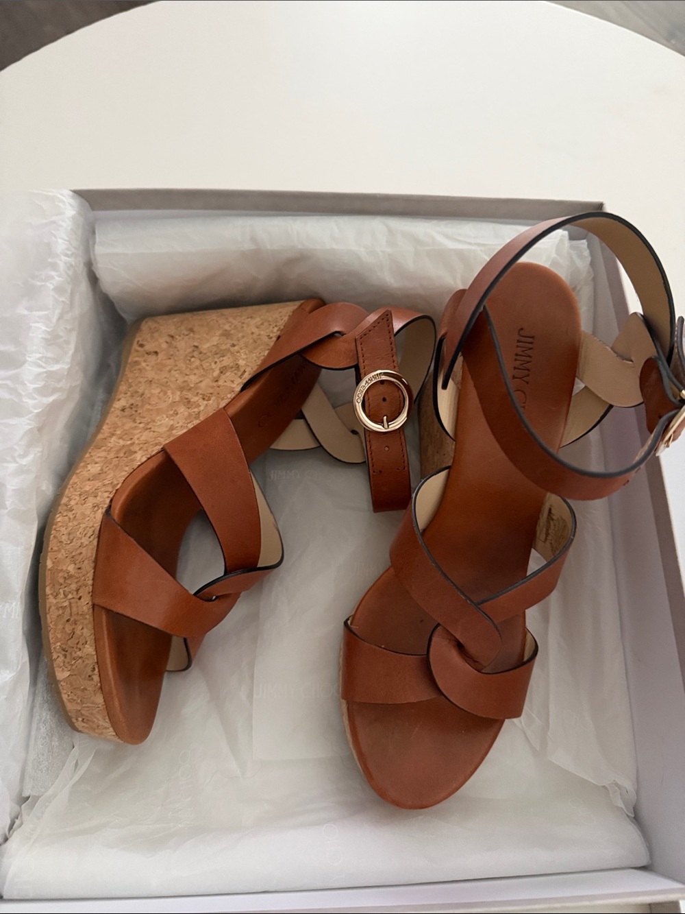 Jimmy Choo Aleili Wedge Sandals size 40